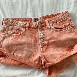 Free people orange shorts